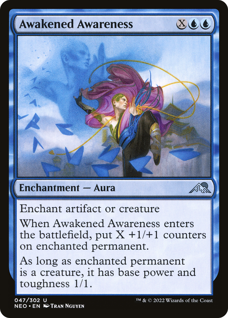 Image of Awakened Awareness (NEO-047) - Kamigawa: Neon Dynasty