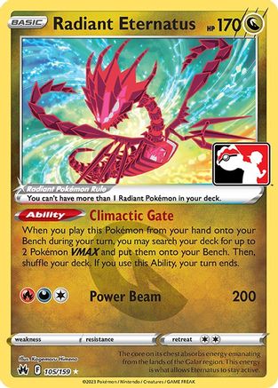 Image of Radiant Eternatus 105  - Holofoil Prize Pack Series Cards - Radiant Rare