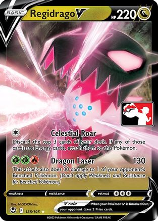 Image of Regidrago V 135/195  - Holofoil Prize Pack Series Cards - Ultra Rare