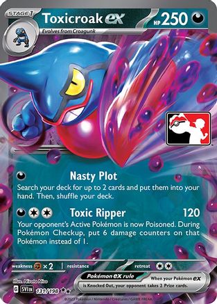 Image of Toxicroak ex 131  - Holofoil Prize Pack Series Cards - Double Rare