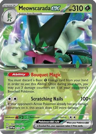 Image of Meowscarada ex 033  - Holofoil SV Scarlet & Violet Promo Cards - Promo