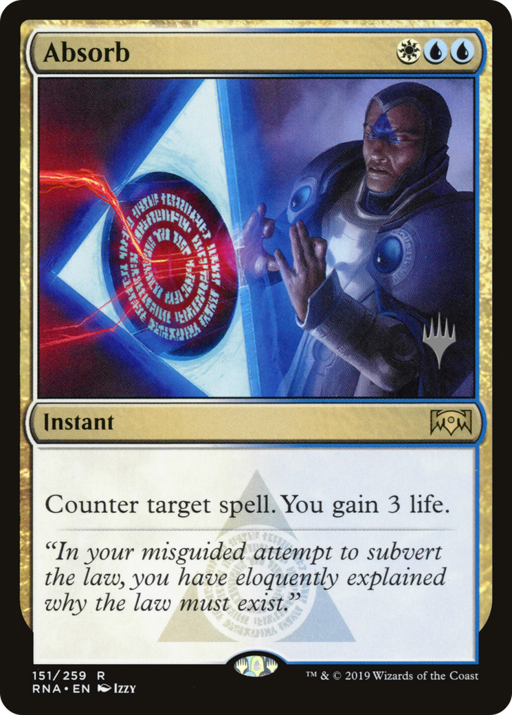Image of Absorb (PPELD-151P) - Ravnica Allegiance Promos Foil