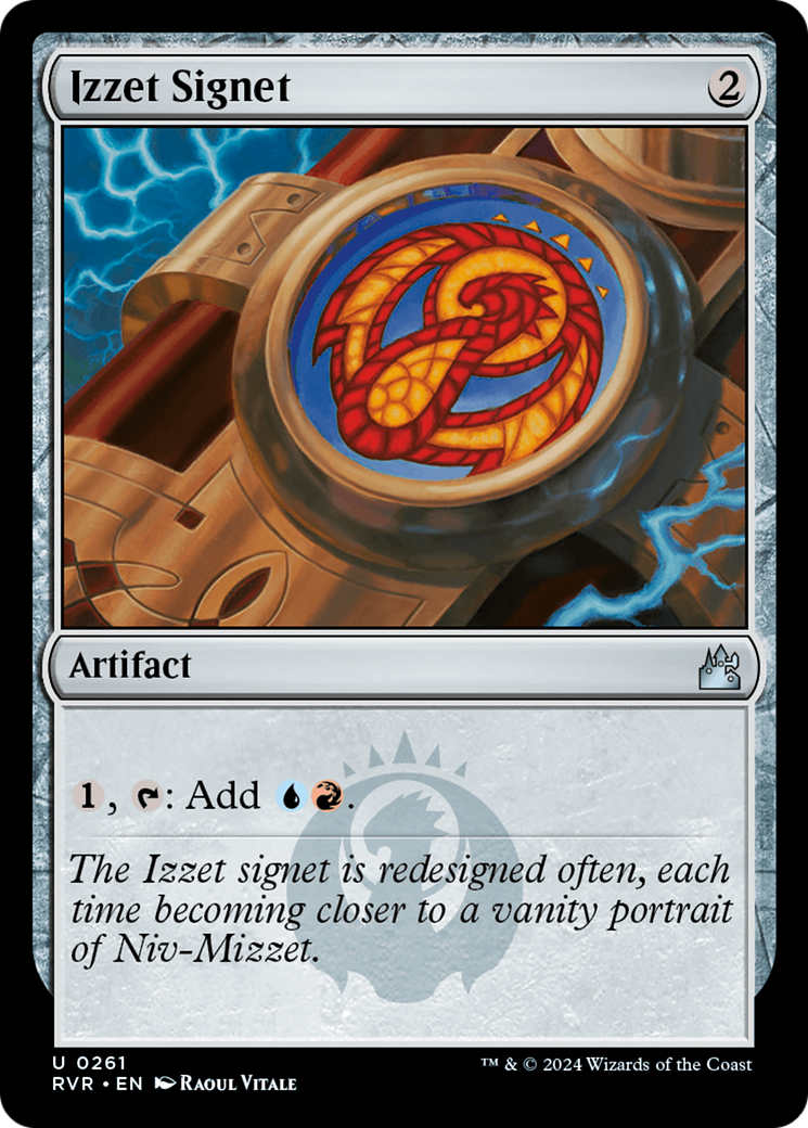 Image of Izzet Signet (RVR-261) - Ravnica Remastered Foil