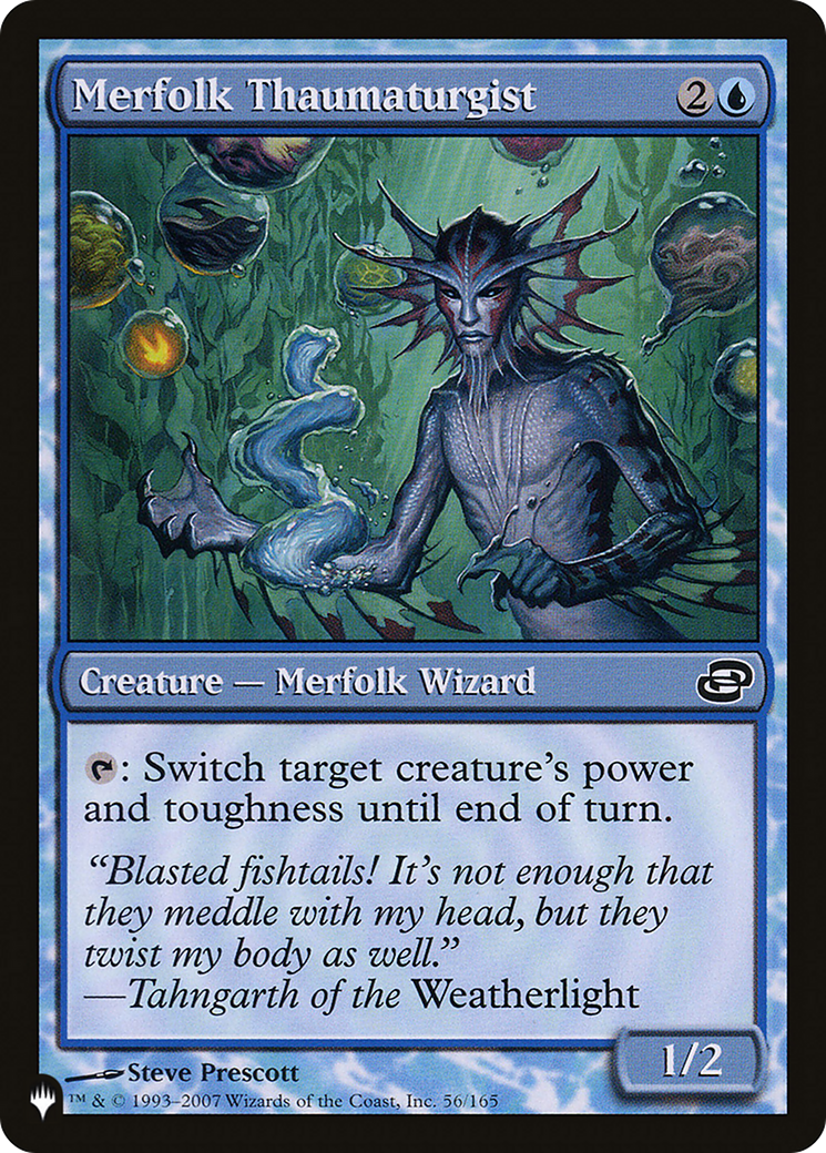 Image of Merfolk Thaumaturgist (LIST-PLC-56) - The List: (colorshifted)