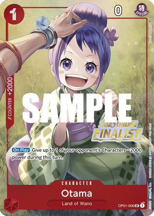 Image of Otama (Online Regional 2023) [Finalist] (OP01-006) - One Piece Promotion Cards Foil