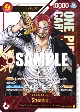 Image of Shanks (Championship 2023) [Serial Number] (OP01-120) - One Piece Promotion Cards Foil