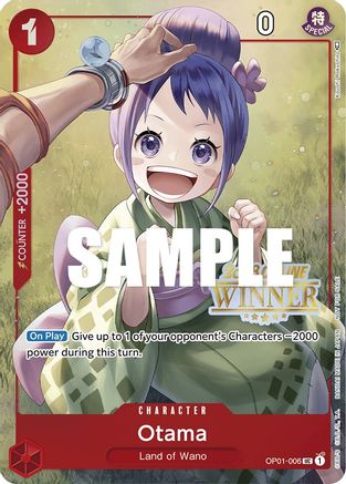 Image of Otama (Online Regional 2023) [Winner] (OP01-006) - One Piece Promotion Cards Foil