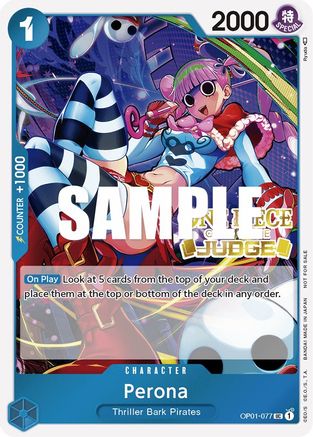 Image of Perona (Judge Pack Vol. 2) (OP01-077) - One Piece Promotion Cards Foil