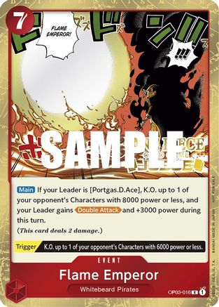 Image of Flame Emperor (Judge Pack Vol. 2) (OP03-016) - One Piece Promotion Cards Foil