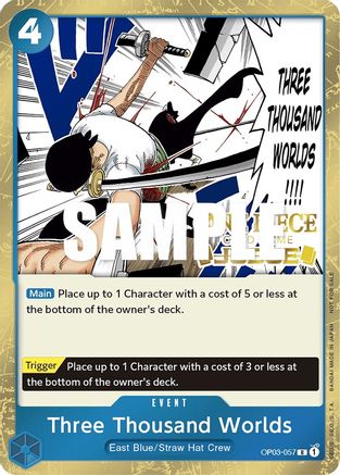 Image of Three Thousand Worlds (Judge Pack Vol. 2) (OP03-057) - One Piece Promotion Cards Foil