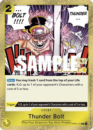 Image of Thunder Bolt (Judge Pack Vol. 2) (OP03-121) - One Piece Promotion Cards Foil