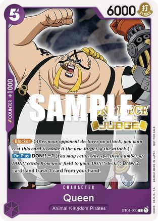 Image of Queen (Judge Pack Vol. 2) (ST04-005) - One Piece Promotion Cards Foil