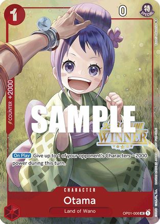 Image of Otama (Offline Regional 2023) [Winner] (OP01-006) - One Piece Promotion Cards Foil