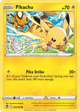 Image of Pikachu 049/195  - Holofoil Miscellaneous Cards & Products - Common