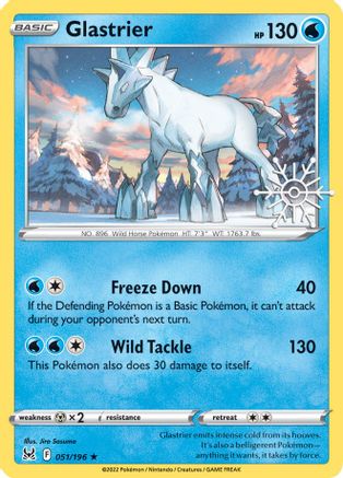 Image of Glastrier 051/196  - Holofoil Miscellaneous Cards & Products - Holo Rare
