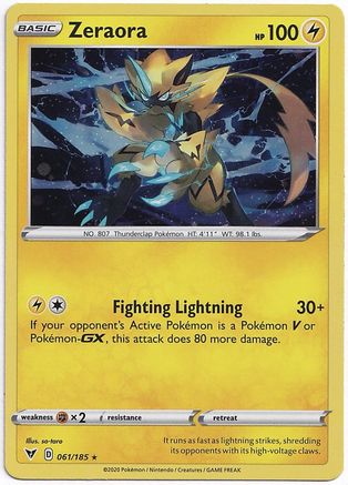 Image of Zeraora 061/185  - Holofoil Miscellaneous Cards & Products - Holo Rare