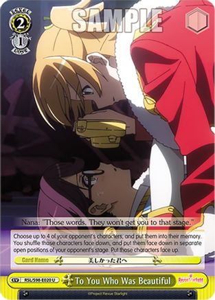 Image of To You Who Was Beautiful (RSL/S98-E020 U) - Revue Starlight The Movie