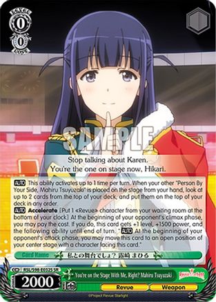 Image of You're on the Stage With Me, Right? Mahiru Tsuyuzaki (SR) (RSL/S98-E032S SR) - Revue Starlight The Movie