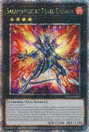 Image of Salamangreat Blaze Dragon (Quarter Century Secret Rare) (TN23-EN007) - 25th Anniversary Tin: Dueling Heroes Limited