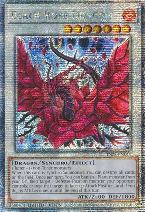 Image of Black Rose Dragon (Quarter Century Secret Rare) (TN23-EN014) - 25th Anniversary Tin: Dueling Heroes Limited
