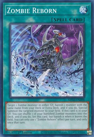 Image of Zombie Reborn (MP23-EN098) - 25th Anniversary Tin: Dueling Heroes Mega Pack 1st Edition