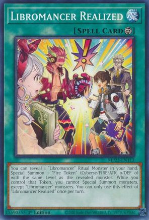 Image of Libromancer Realized (MP23-EN113) - 25th Anniversary Tin: Dueling Heroes Mega Pack 1st Edition