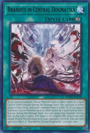 Image of Branded in Central Dogmatika (MP23-EN138) - 25th Anniversary Tin: Dueling Heroes Mega Pack 1st Edition