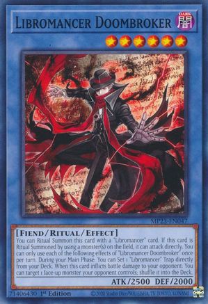 Image of Libromancer Doombroker (MP23-EN047) - 25th Anniversary Tin: Dueling Heroes Mega Pack 1st Edition