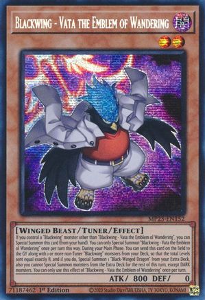 Image of Blackwing - Vata the Emblem of Wandering (MP23-EN152) - 25th Anniversary Tin: Dueling Heroes Mega Pack 1st Edition