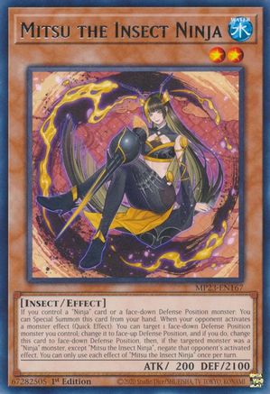 Image of Mitsu the Insect Ninja (MP23-EN167) - 25th Anniversary Tin: Dueling Heroes Mega Pack 1st Edition