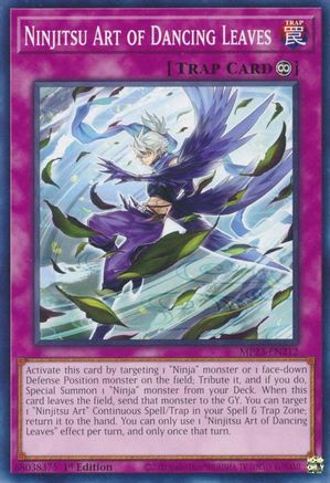 Image of Ninjitsu Art of Dancing Leaves (MP23-EN212) - 25th Anniversary Tin: Dueling Heroes Mega Pack 1st Edition