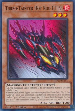Image of Turbo-Tainted Hot Rod GT19 (MP23-EN181) - 25th Anniversary Tin: Dueling Heroes Mega Pack 1st Edition