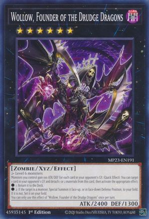 Image of Wollow, Founder of the Drudge Dragons (MP23-EN191) - 25th Anniversary Tin: Dueling Heroes Mega Pack 1st Edition