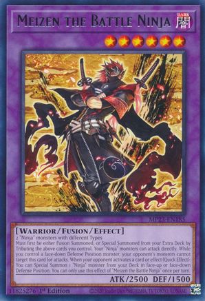 Image of Meizen the Battle Ninja (MP23-EN185) - 25th Anniversary Tin: Dueling Heroes Mega Pack 1st Edition
