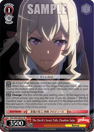 Image of The Devil's Sweet Talk, Claudine Saijo (SR) (RSL/S98-E063S SR) - Revue Starlight The Movie