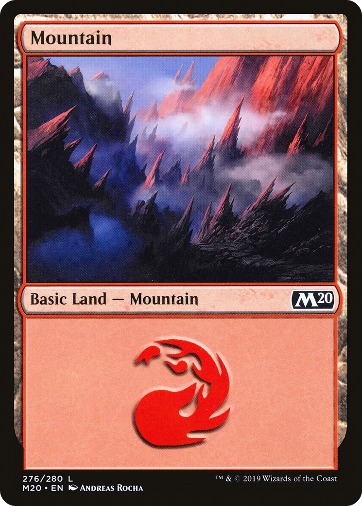 Image of Mountain (276) (M20-276) - Core Set 2020 Foil