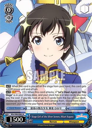 Image of Stage Girl of the Silver Screen, Hikari Kagura (RSL/S98-E081 R) - Revue Starlight The Movie