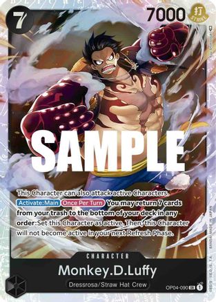 Image of Monkey.D.Luffy (090) (OP04-090) - Kingdoms of Intrigue Foil