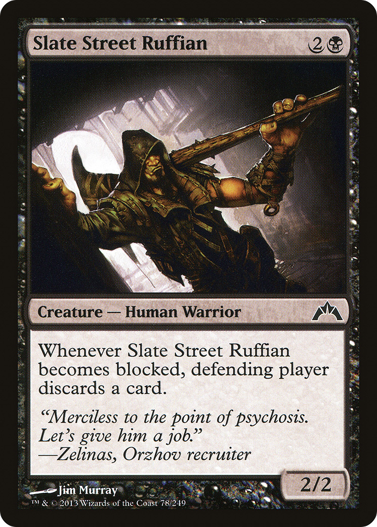 Image of Slate Street Ruffian (GTC-078) - Gatecrash Foil
