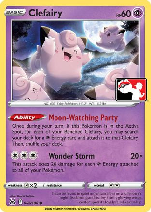 Image of Clefairy 062/196  Prize Pack Series Cards - Common
