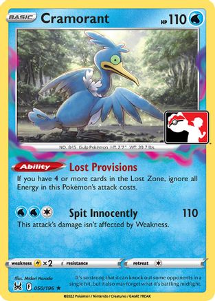 Image of Cramorant 050/196  - Holofoil Prize Pack Series Cards - Rare