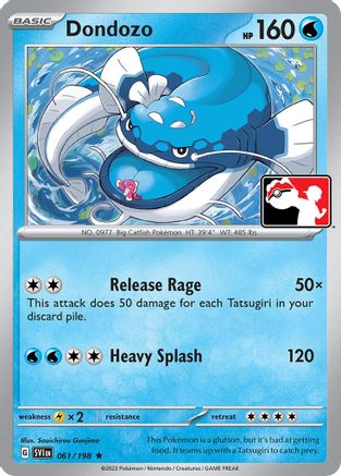 Image of Dondozo 061/198  - Holofoil Prize Pack Series Cards - Rare