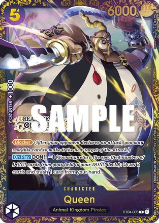 Image of Queen (Treasure Cup) (ST04-005) - One Piece Promotion Cards Foil
