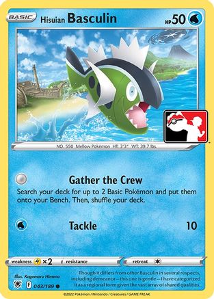 Image of Hisuian Basculin 043  - Holofoil Prize Pack Series Cards - Common