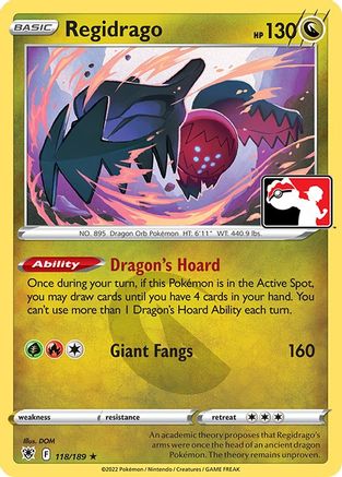 Image of Regidrago 118/189  Prize Pack Series Cards - Rare