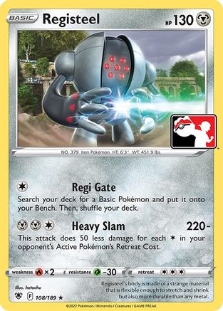 Image of Registeel 108/189  Prize Pack Series Cards - Rare
