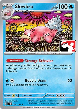 Image of Slowbro 043  Prize Pack Series Cards - Rare