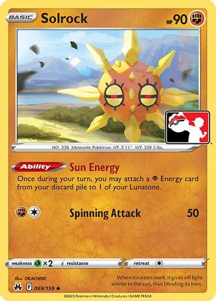 Image of Solrock 069/159  Prize Pack Series Cards - Uncommon