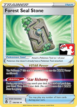 Image of Forest Seal Stone 156/195  Prize Pack Series Cards - Rare