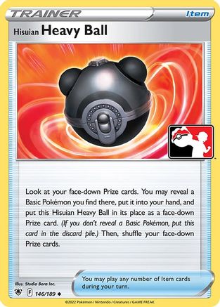 Image of Hisuian Heavy Ball 146/189  Prize Pack Series Cards - Uncommon